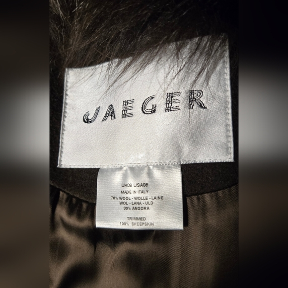 C* - Jaeger Wool & Angora long fur coat - Picture 3 of 13